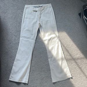 Banana Republic White Martin Fit Pants